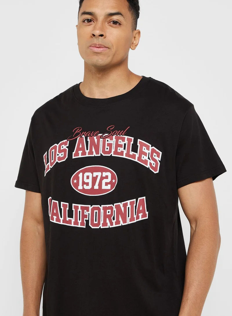 BRAVE SOUL Los Angeles T-Shirt