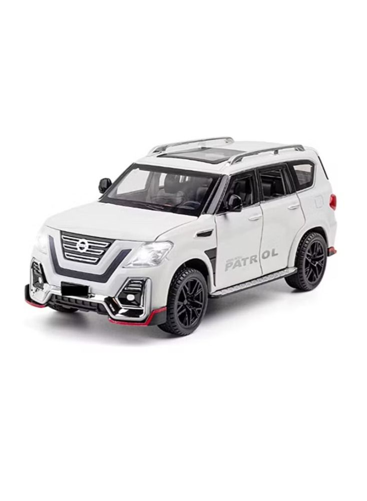 Dream Zone Nissan Patrol Alloy Car Model Diecast 1:24 (White) - Image 1