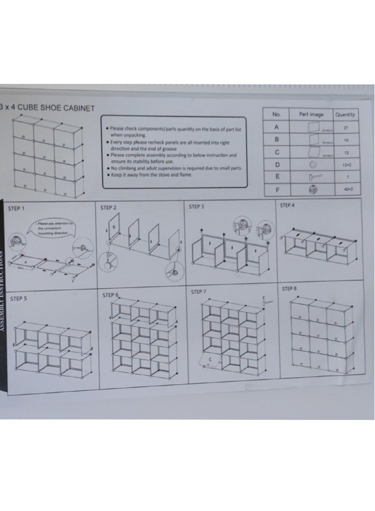 fashionhome Modern Multi-Steps Plastic Shoe Organizer - Image 5