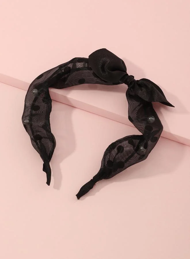 Take Two  Solid Bow Detail Headband for Women | Best Price UAE