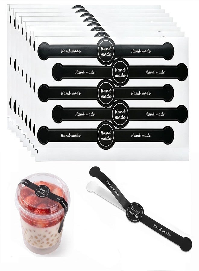 Elandy 20Sheets(100PCS) Handmade Food Baking Stickers Self-Adhesive Sealing Labels Tamper Proof Seal Sticker for Pastry Candy Bread Crafted - Image 1
