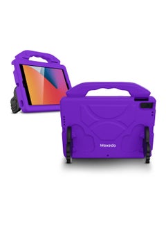 Moxedo Moxedo Shockproof Protective Case Cover Lightweight Convertible Handle Kickstand for Kids with pencil holder Compatible for iPad Pro / Air3 10.5 / 10.2 2019 / 2021 - Purple  - Image 1
