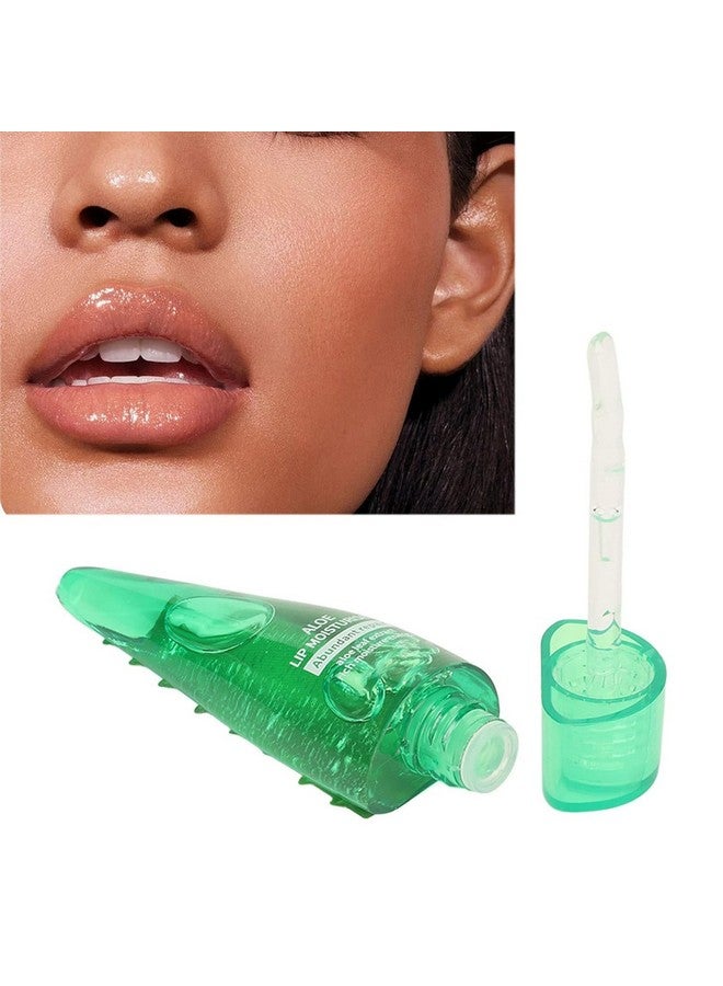 RAMPKD Aloe Vera Lip Gloss, Long Lasting Nutritious Lip Balm Moisturizing Aloe Vera Lip Oil for Lip Treatment and Dry Lips (1)-2024 - Image 1