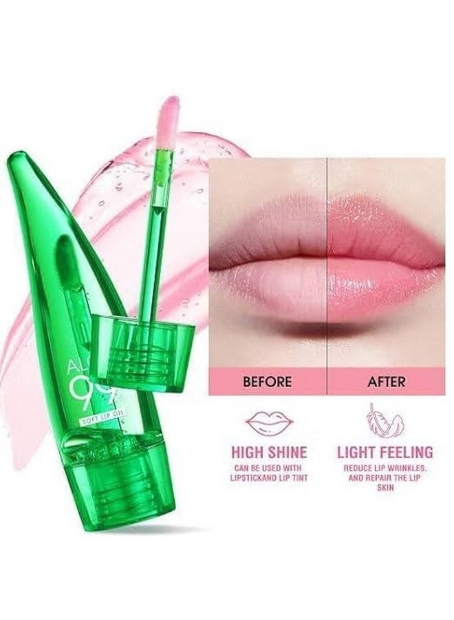 RAMPKD Aloe Vera Lip Gloss, Long Lasting Nutritious Lip Balm Moisturizing Aloe Vera Lip Oil for Lip Treatment and Dry Lips (1)-2024 - Image 4