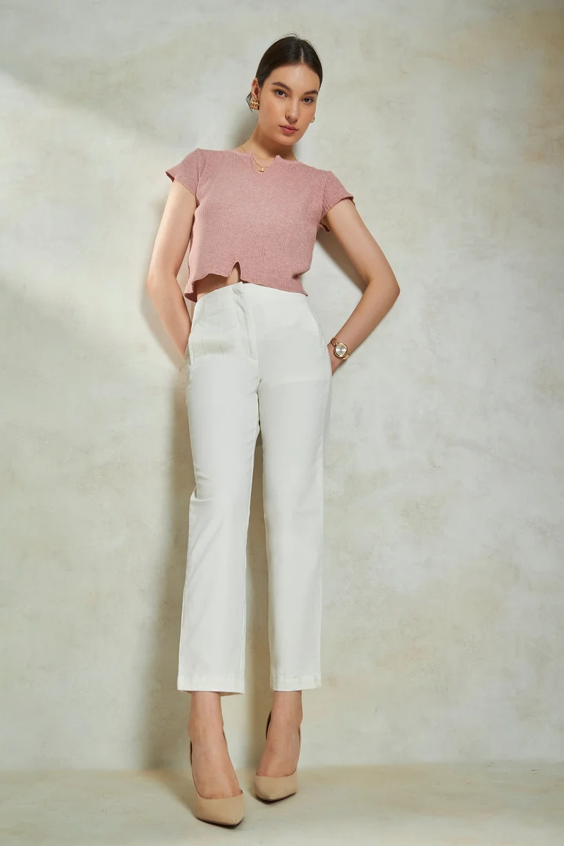 Virgio Virgio Women Tapered Fit Pleated Trousers