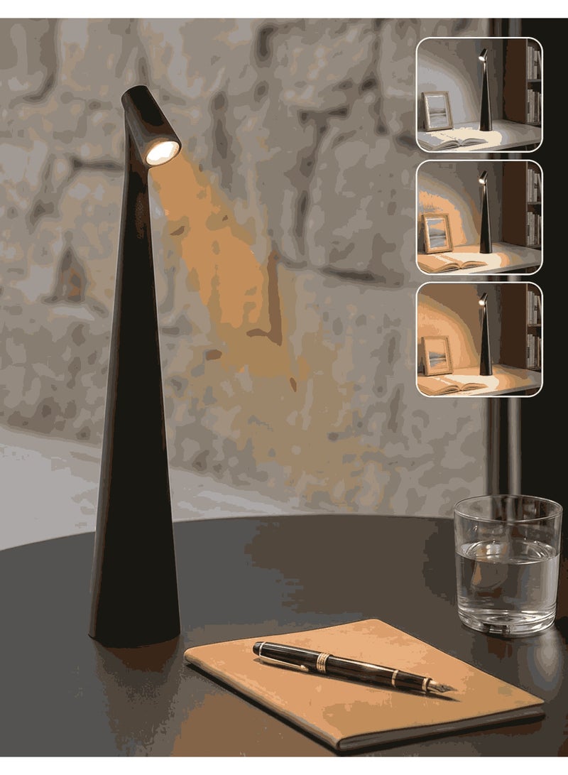 سايكفو مصباح طاولة LED محمول، مصباح طاولة LED بتحكم باللمس، مصباح مكتب يعمل باللمس بثلاث درجات حرارة لونية قابلة للتعديل بسلاسة، مصباح ليلي LED قابل لإعادة الشحن لتزيين المنزل - Image 1