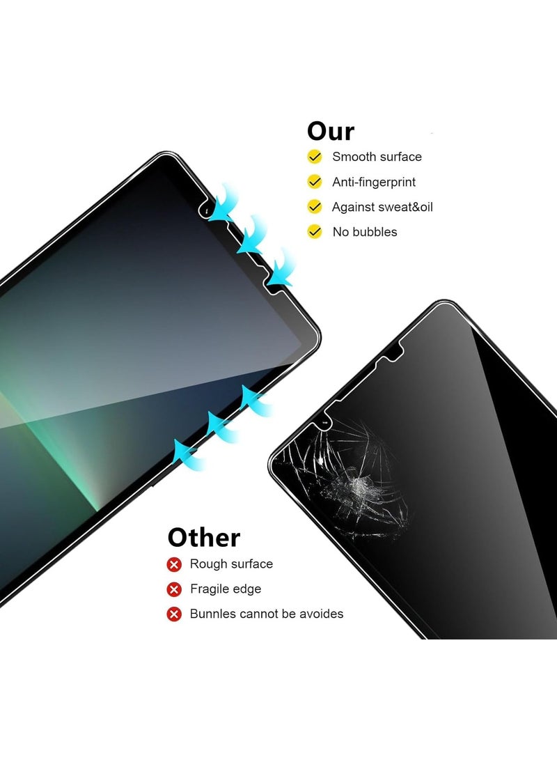 [2+2 Pack] Tempered Glass Compatible with Sony Xperia 5 V Screen Protector + Camera Lens Protector, [Anti-Scratch] [Bubble Free] 9H Hardness HD Clear Tempered Glass Film - Image 3