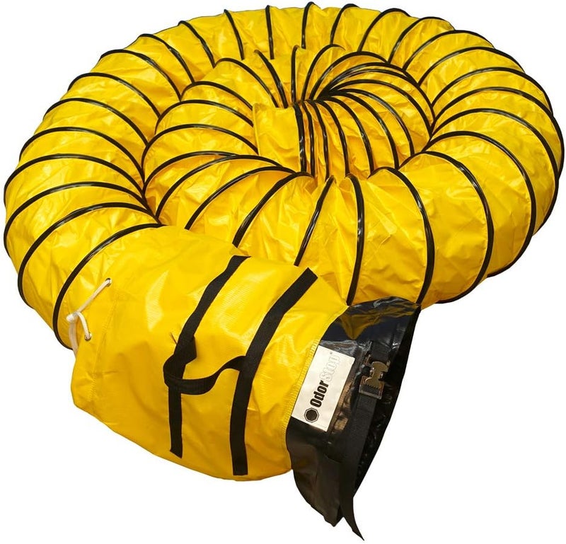 OdorStop Flexible Duct in Various Sizes and Lengths with Connecting Belt (12"x15' (Belt)) - Image 2