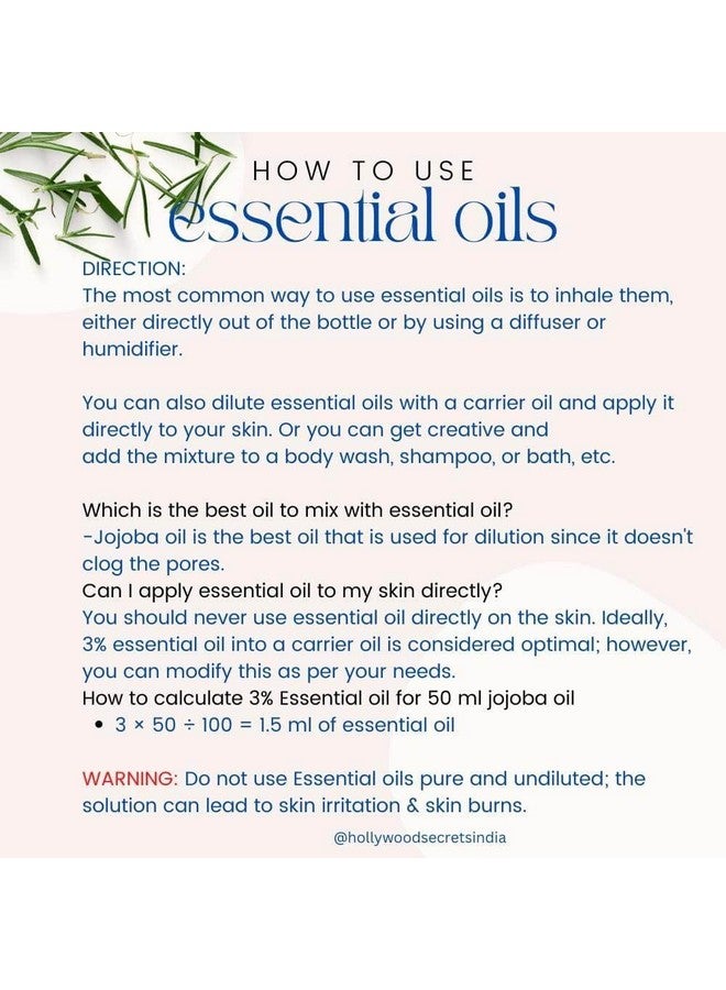 Hollywood Secrets Pure Sweet Orange Essential Oil Therapeutic Grade 100Ml - Image 3