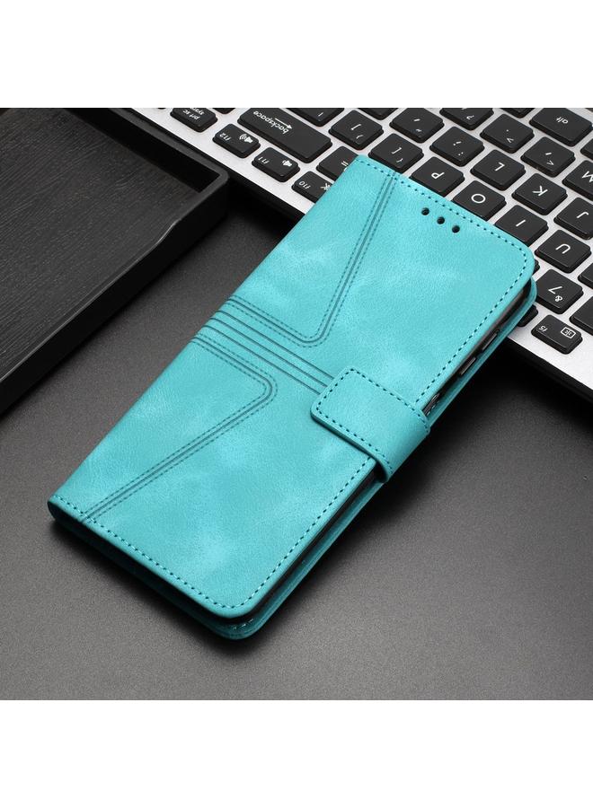 S-TOP Case For iPhone 14 Triangle Solid Color Leather Phone Case - Image 2