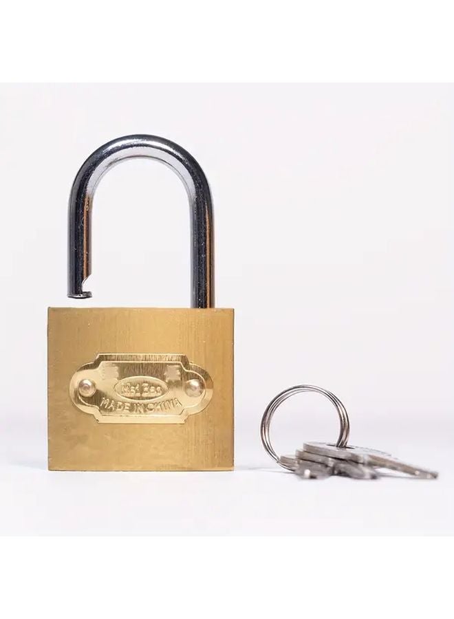 38mm Solid Brass Imitation Key Padlock For Suitcase Backpack Shed Fence Outdoor Door Security - Image 3