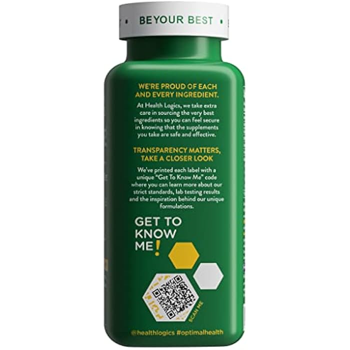 Health Logics Move! Healthy Joints with BioCell Collagen, Glucosamine, MSM, Vitamin C, Turmeric Extract 95% Curcuminoids, Boswellia Serrata | Support Joint Comfort | Non-GMO | 90 Capsules - Image 5