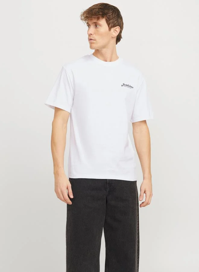 JACK & JONES Slogan Print Crew Neck T-Shirt