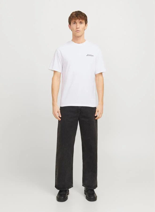 JACK & JONES Slogan Print Crew Neck T-Shirt