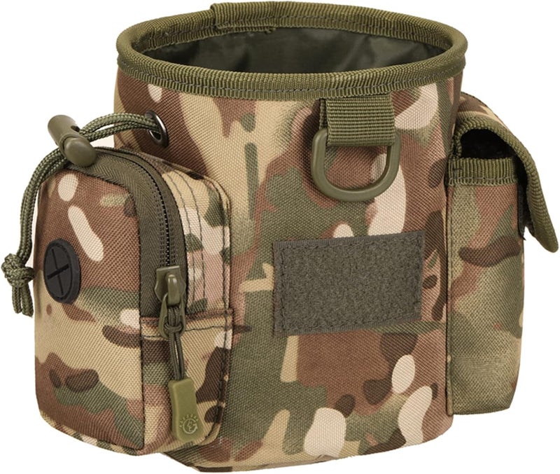 cheekyglo Vintage Holster Waist Pouch Fanny Pack Casual Dog Walking Bag Puppy Training Treat Snack Bait Pet Feed Waist Pocket,CP Camouflage - Image 4
