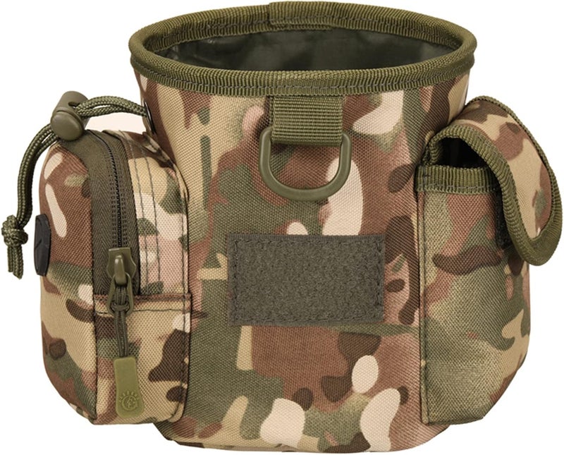 cheekyglo Vintage Holster Waist Pouch Fanny Pack Casual Dog Walking Bag Puppy Training Treat Snack Bait Pet Feed Waist Pocket,CP Camouflage - Image 2