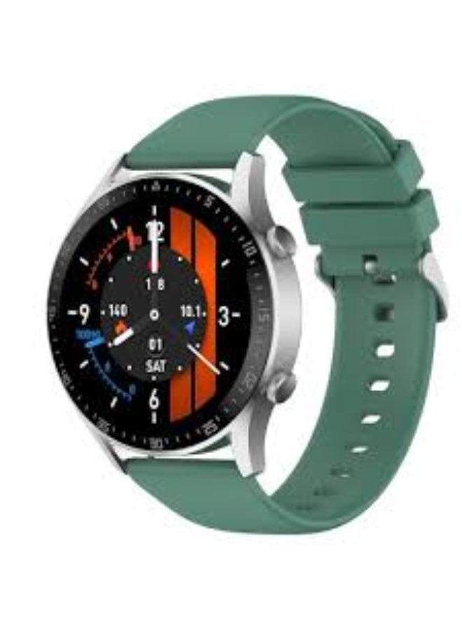 Fire-Boltt Talk 2 Bluetooth Calling Smartwatch, 1.39" TFT Display with Dual Button, Hands On Voice Assistance, 120 Sports Modes, in Built Mic & Speaker (Talk 2, Silver Green) - Image 1