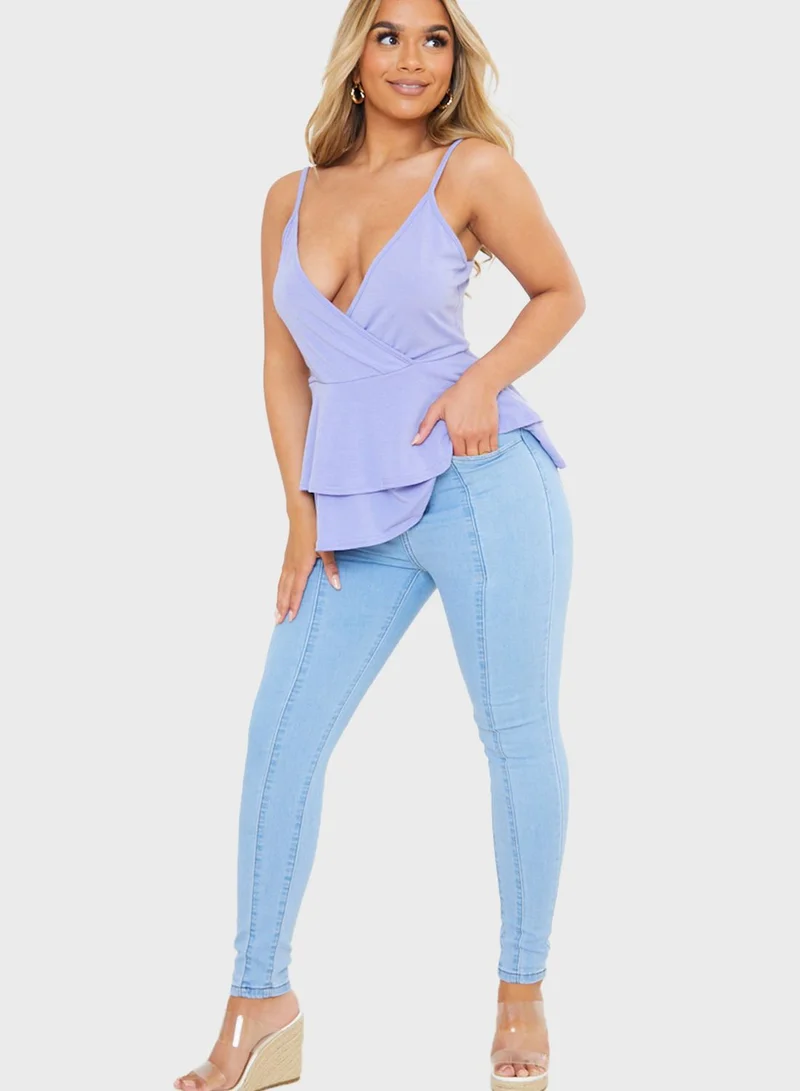 In the style Panelled Skinny Jeans