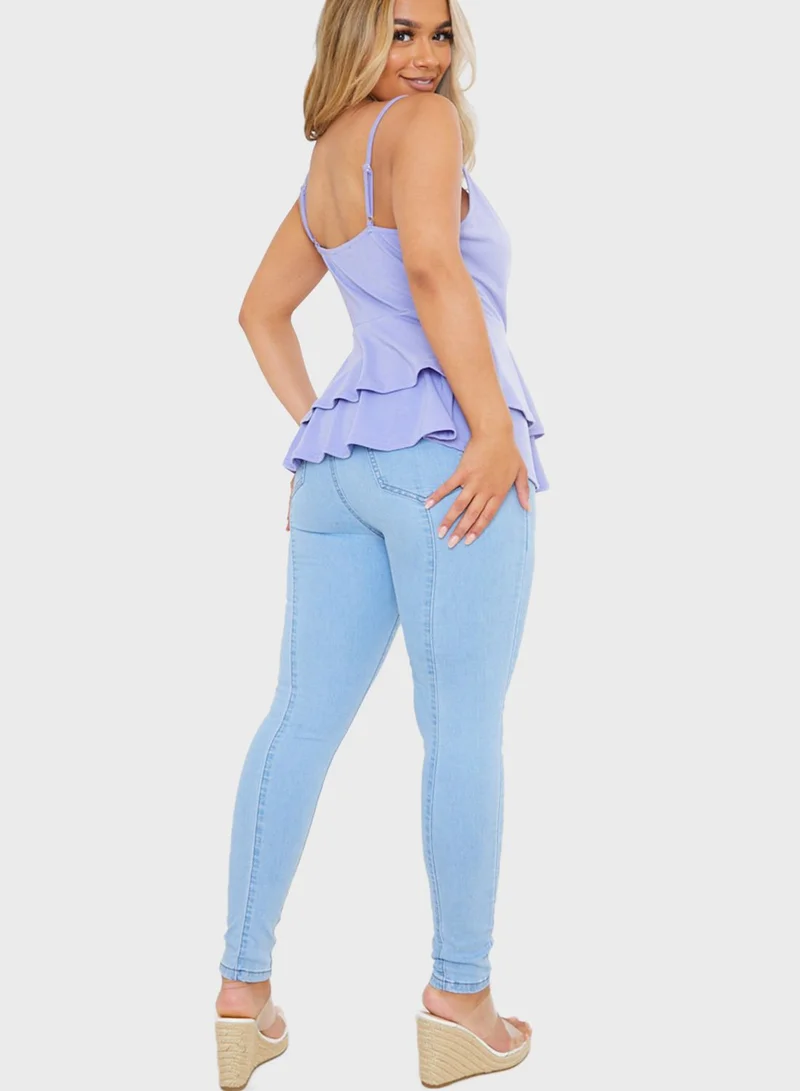 In the style Panelled Skinny Jeans