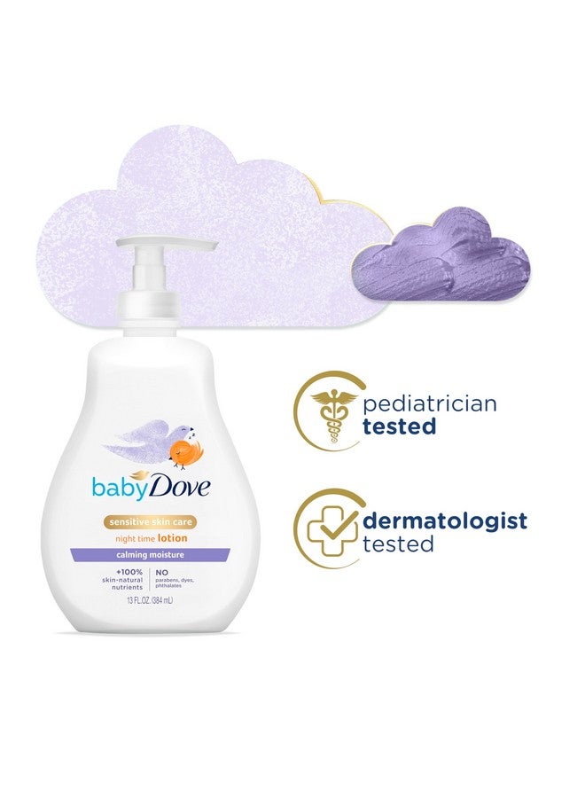 Baby Dove لوشن للأطفال للعناية بالبشرة الحساسة برائحة مهدئة ومرطبة مهدئة مضاد للحساسية ومختبر من قبل أطباء الجلد 13 أونصة - Image 2