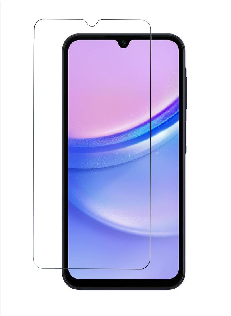 For Samsung Galaxy A15 4G Tempered Glass Screen Protector – High Transparency, Delicate Touch, Anti-Explosion, Smooth Arc Edges, Easy Installation, Screen Protector for Samsung Galaxy A15 4G