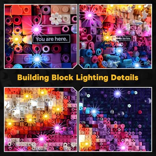 Kyglaring مجموعة إضاءة LED من كيغلارين متوافقة مع ليغو فن مجرة درب التبانة 31212 كتل بناء مع تحكم عن بعد محدث وتأثيرات إضاءة متعددة - Image 5