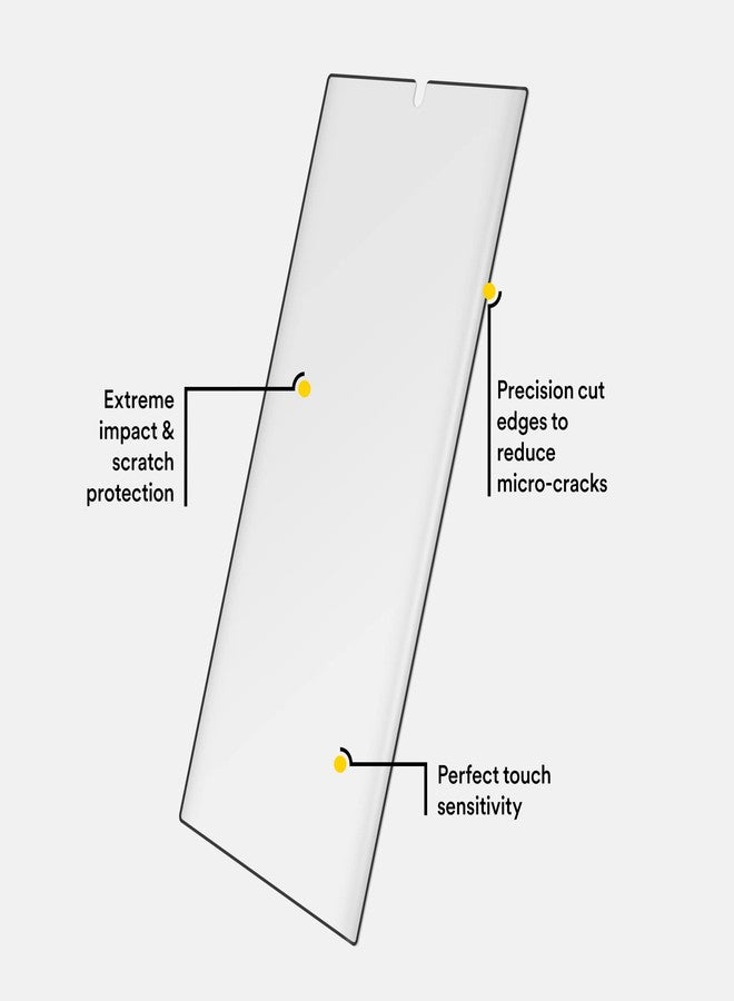 BodyGuardz Eco PRTX Screen Protector for Samsung Galaxy S23 Ultra, Shatterproof Synthetic Glass, Case Friendly, Smudge Resistant Clear Protector with Easy Installation Process - Image 4