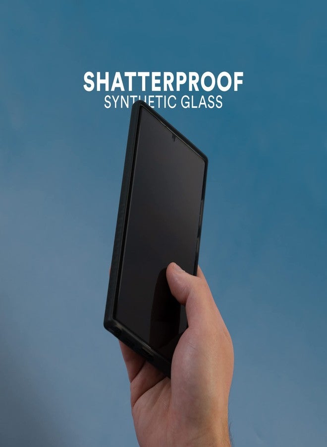 BodyGuardz Eco PRTX Screen Protector for Samsung Galaxy S23 Ultra, Shatterproof Synthetic Glass, Case Friendly, Smudge Resistant Clear Protector with Easy Installation Process - Image 2