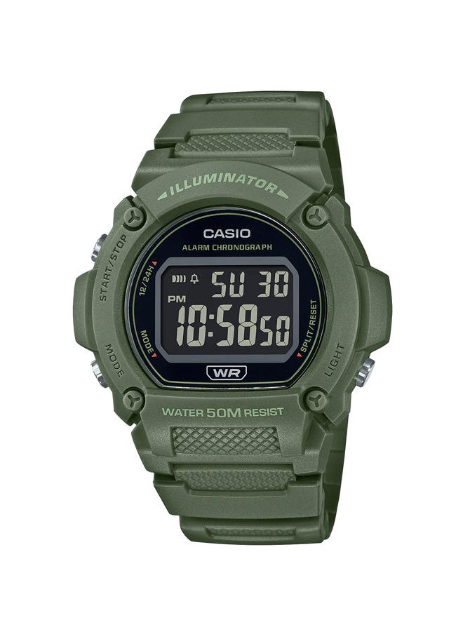 CASIO Resin Digital Watch W-219HC-3BVDF  - Image 1