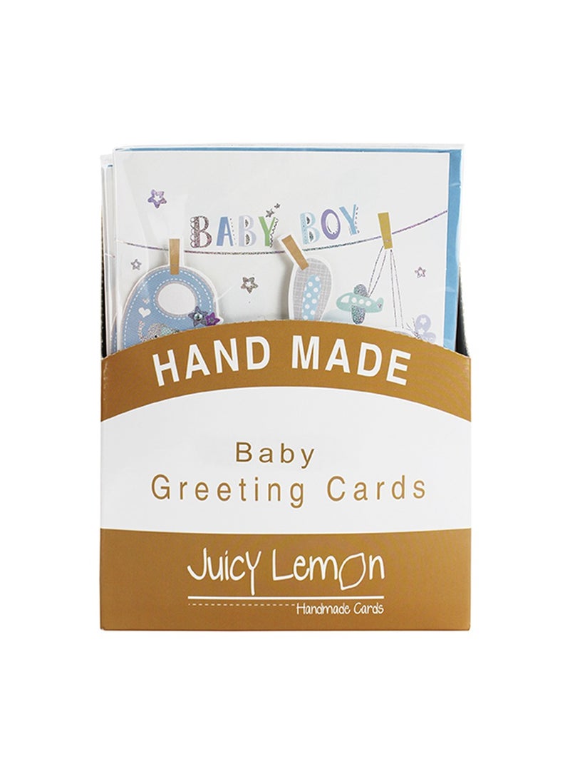 EuroWrap Juicy Lemon Baby Boy & Girl Greeting card 50 Card - Image 1