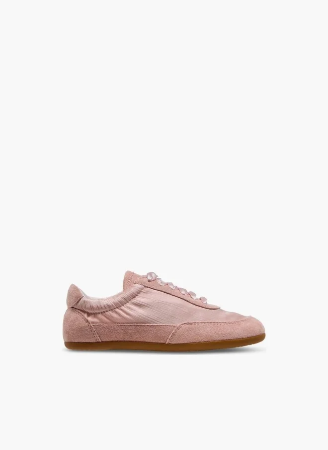ليتل ميسي Girls Lace-Up Sneakers