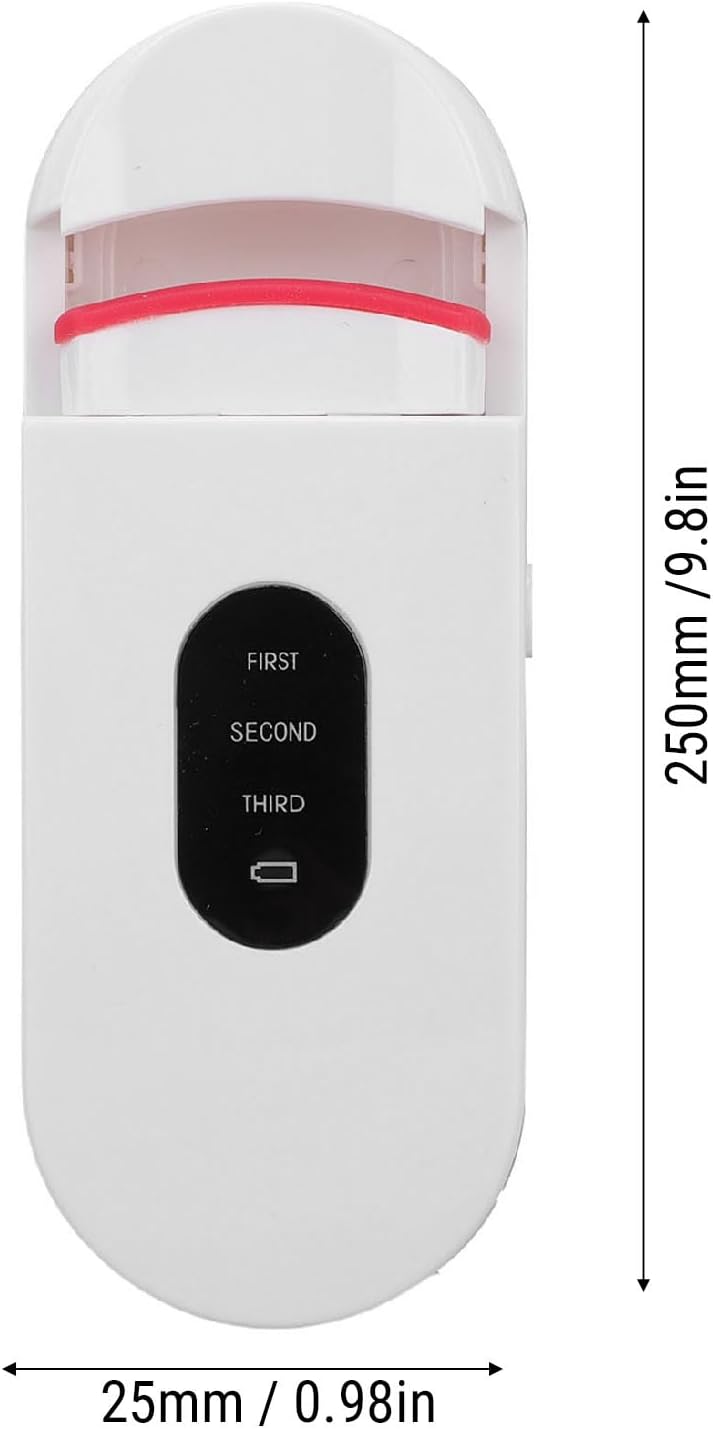 مِجَع رموش كهربائي ساخن – قابل لإعادة الشحن عبر USB، أداة تجعيد رموش أوتوماتيكية مدمجة ومحمولة للمحترفين المشغولين والمسافرين، هيكل من مادة ABS، بطارية 500 مللي أمبير/ساعة، تسخين سريع (الإنجليزية) - Image 5