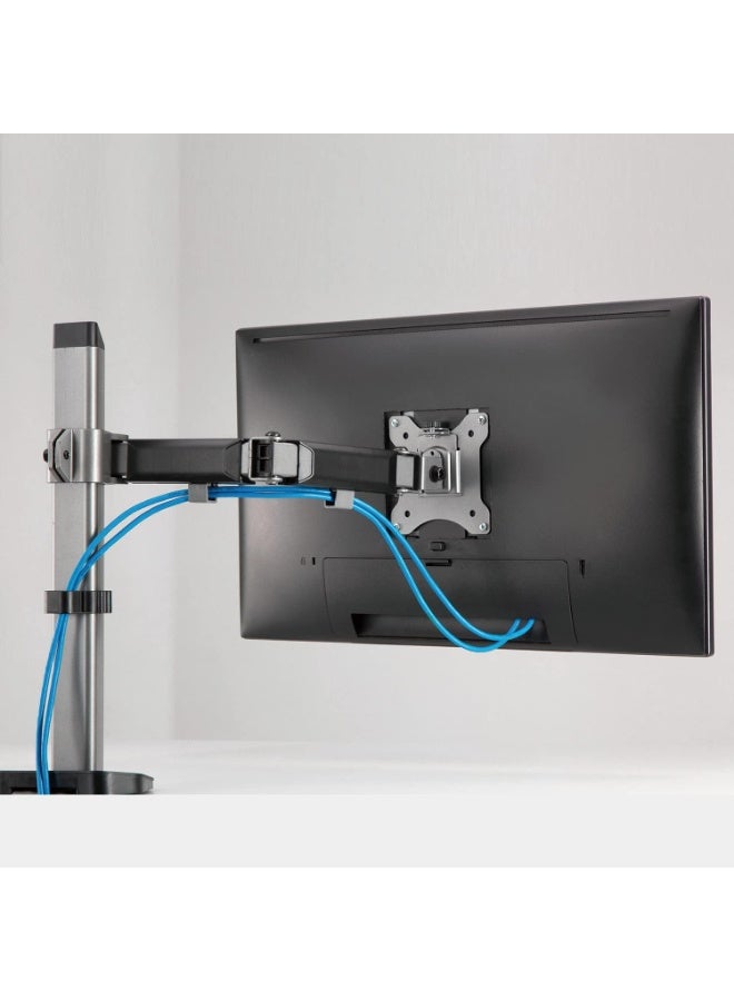 حامل شاشة مكتبي لشاشة واحدة – حامل قابل للتعديل بالكامل حتى 27 بوصة - Image 4