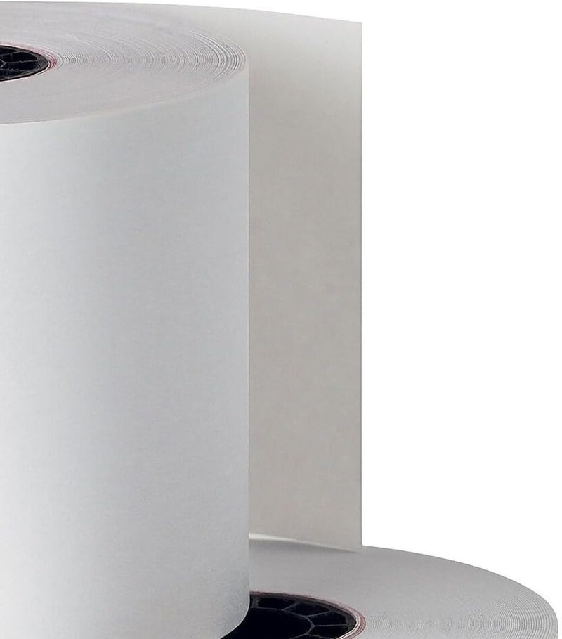 Staples Adding Machine, Register, and Calculator Rolls 2 1/4" x 130' 1-Ply, 12/Pack - Image 3