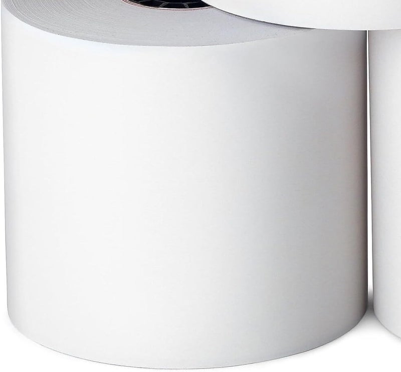 Staples Adding Machine, Register, and Calculator Rolls 2 1/4" x 130' 1-Ply, 12/Pack - Image 4