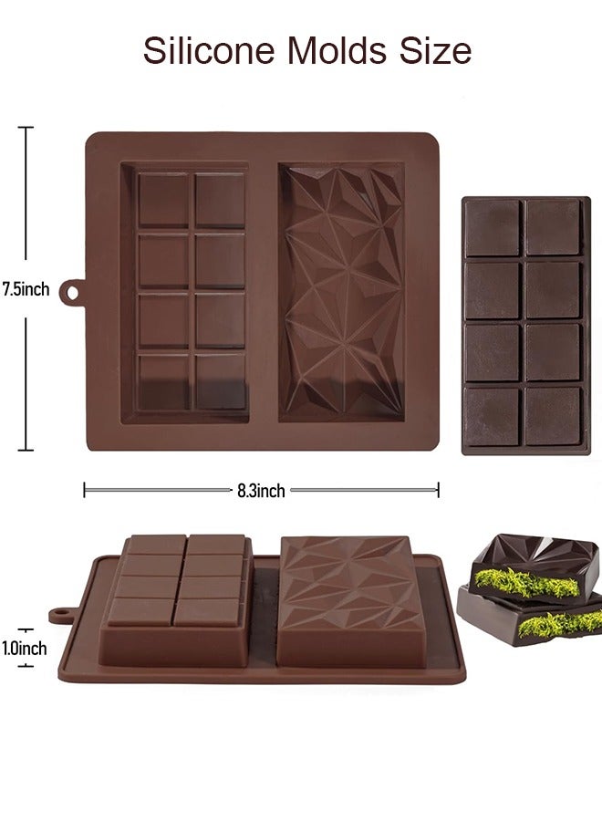Chocolate Bar Mold - Non-Stick Food Grade Silicone Chocolate Molds, Deep Dubai Chocolate Bar Mold for Pistachio, Chocolate Bar, Candy - Image 2
