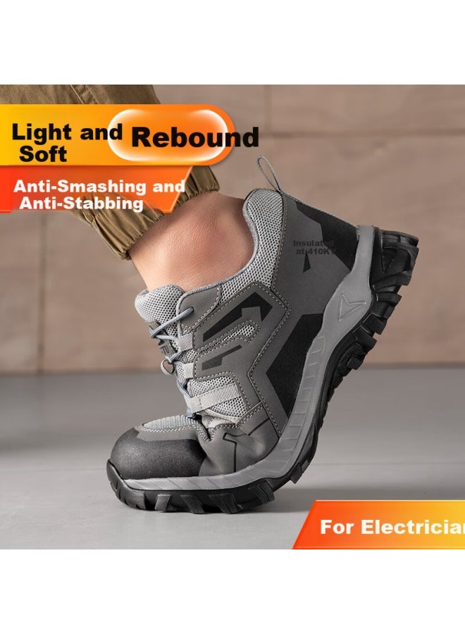Jingtu Electrician Safety Shoes Men Insulated 10Kv Anti-Smashing Anti-Piercing Summer Breathable Work Safety Shoes 3159Kv-J 43 - Image 4