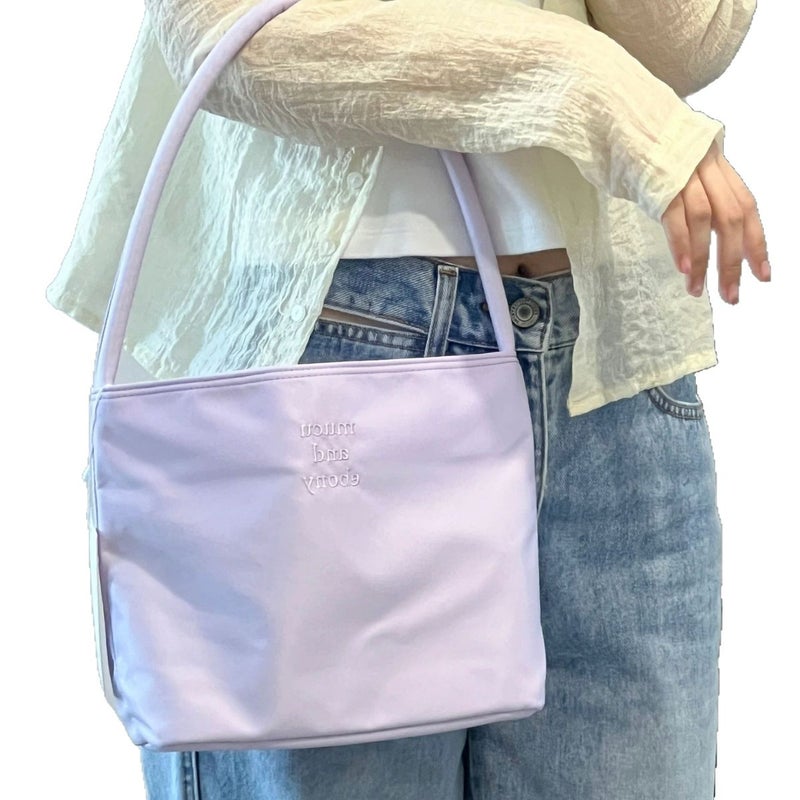 mucu Nylon Tote Bag for Women, Magnetic Closure, Multiple Colors - Image 5