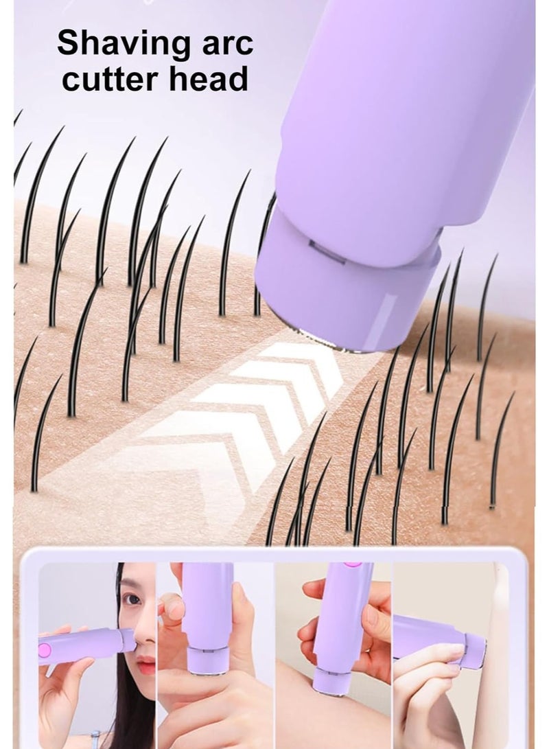 عام مزيل الشعر الكهربائي للنساء برأسين مزدوجين، أداة إزالة الشعر مقاومة للماء IPX6 قابلة لإعادة الشحن للإبطين، الساقين، الجسم. - Image 2