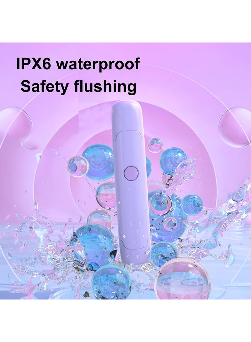 عام مزيل الشعر الكهربائي للنساء برأسين مزدوجين، أداة إزالة الشعر مقاومة للماء IPX6 قابلة لإعادة الشحن للإبطين، الساقين، الجسم. - Image 3