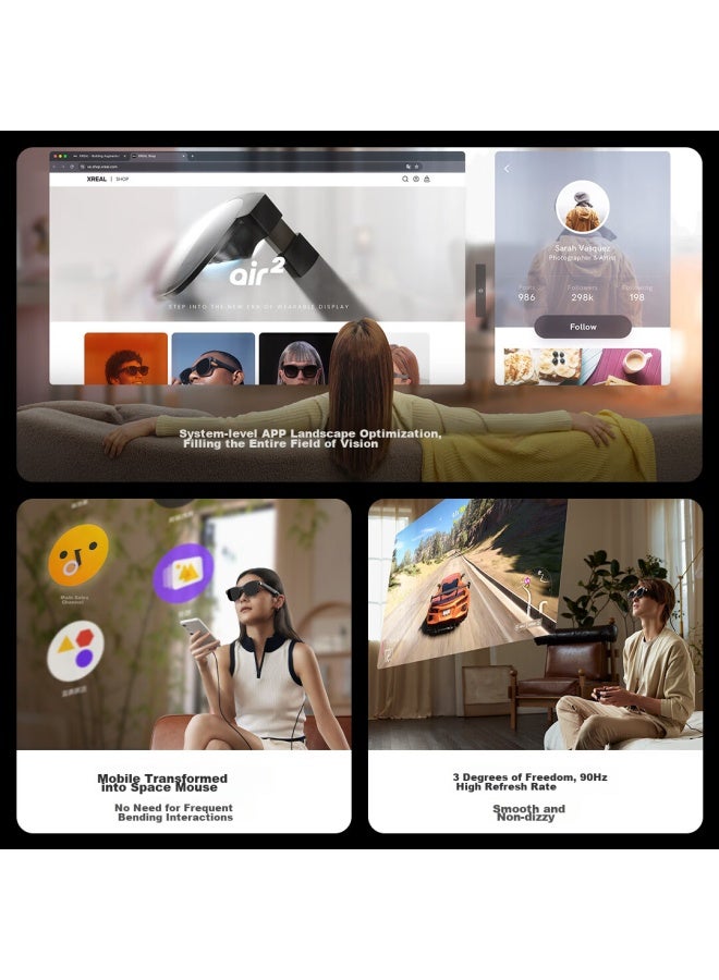 Xreal Beam Pro Ar Spatial Computing Terminal, Smart Ar Gl, 3d Video, Massive App Spatialization, 3dof Spatial Hovering, Non-vrai Gl, 6gb+128gb - Image 2