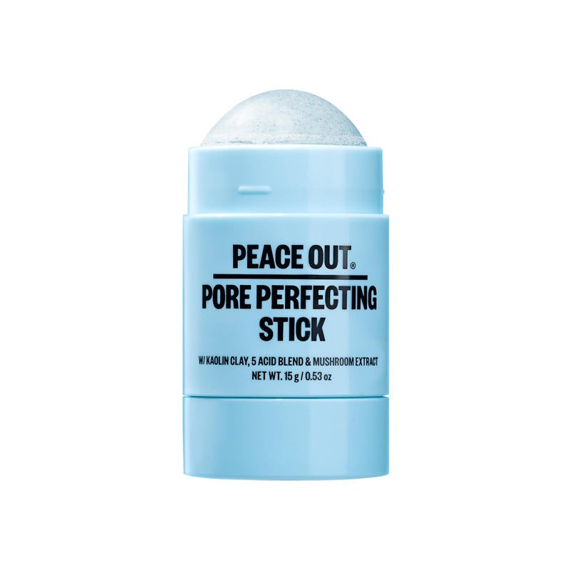PEACE OUT Pore Perfecting Stick Acne Solution & Blackhead Remover, Glycolic Acid & Salicylic Acid Cleanser, Works Like a Face Wash, Skincare Facial Cleanser & Exfoliating Facial Scrub, 15g /0.53oz - Image 1