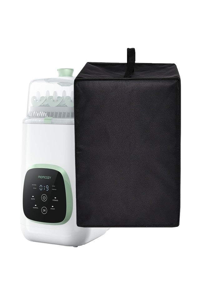 CouldyCasi Dust Cover for Momcozy Baby Bottles Sterilizer, Heavy Duty Heat-Resistant Waterproof Nylon Fabric Protective Bottle Washer Cover Compatible with Momcozy KleanPal Pro Baby Bottle Washer (Black) - Image 1