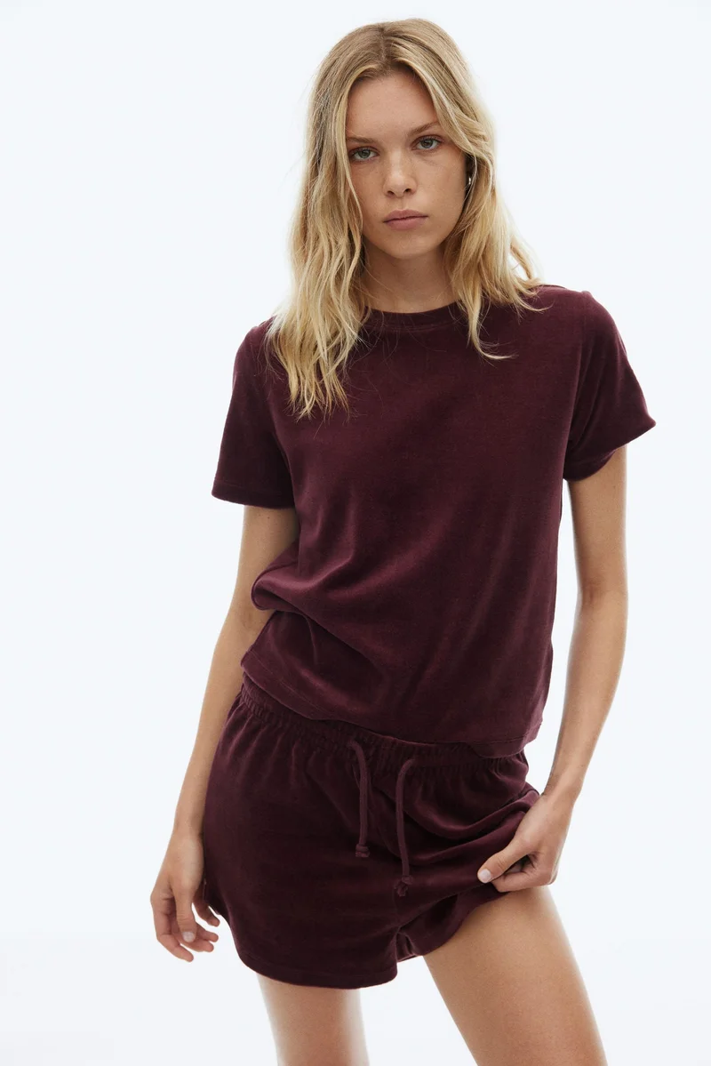 H&M Velour T-shirt