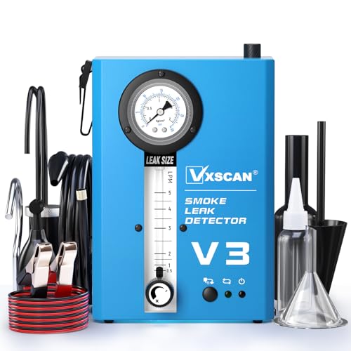 VXSCAN Automotive Smoke Machine Leak Detector,EVAP Smoke Machine for Cars with Built-in Air Pump and Pressure Gauge, Flow Meter, Dual Mode for All DC12V Vehicles in Vacuum,Fuel and Other Cars System - Image 1