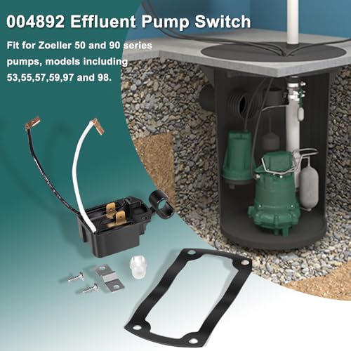 Bonbo 004892 Effluent Pump Switch for Zoeller 530001 Pump Mechanical Switch Assembly with Gasket - Image 3
