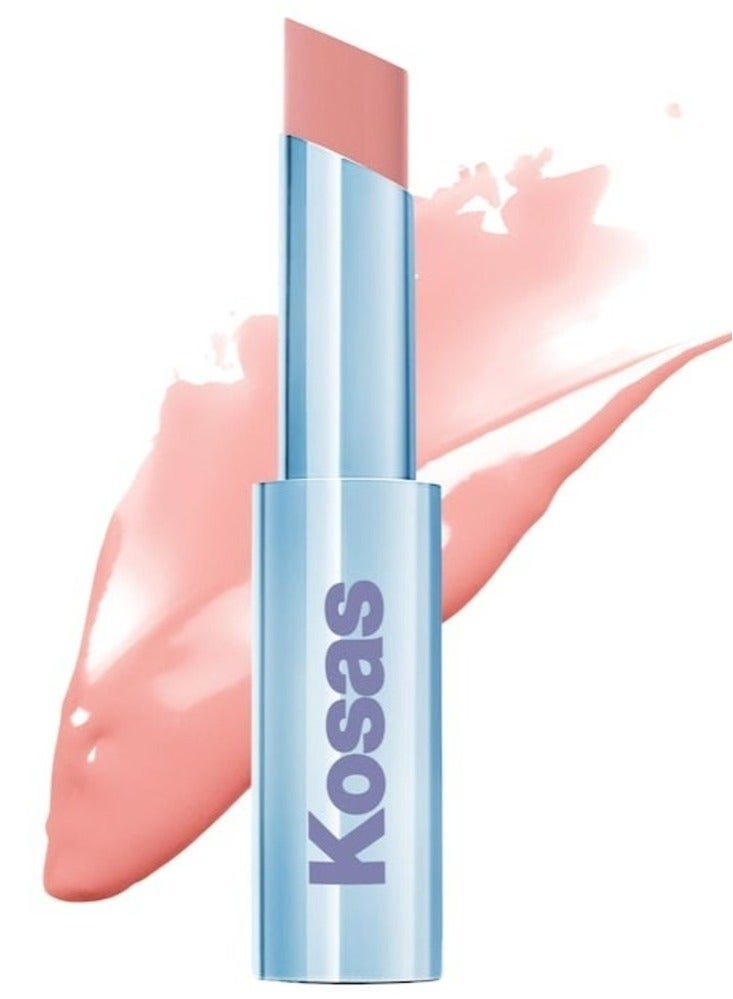 كوساس أحمر شفاه مرطب لامع من كوساس ويت ستيك مع سيراميد بيبي روز - وردي فاتح محايد 3 جم - Image 1