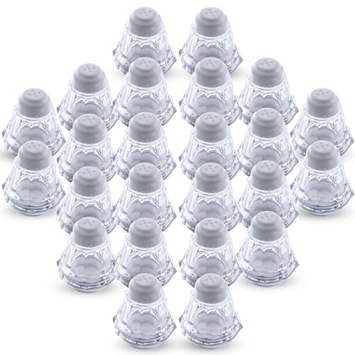Crafts Central Plastic Mini Salt and Pepper Shakers For Party’s, Restaurants and Wedding’s - 24 Pcs (White) - Image 3