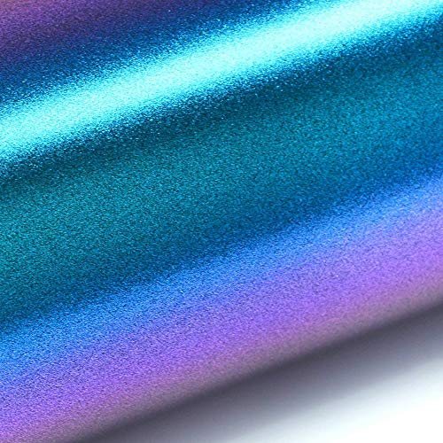 VINYL FROG Chameleon Vinyl Wrap Matte Metallic Vehicle Film Purple to Blue Stretchable Air Release DIY Decals 12"x60" - Image 2
