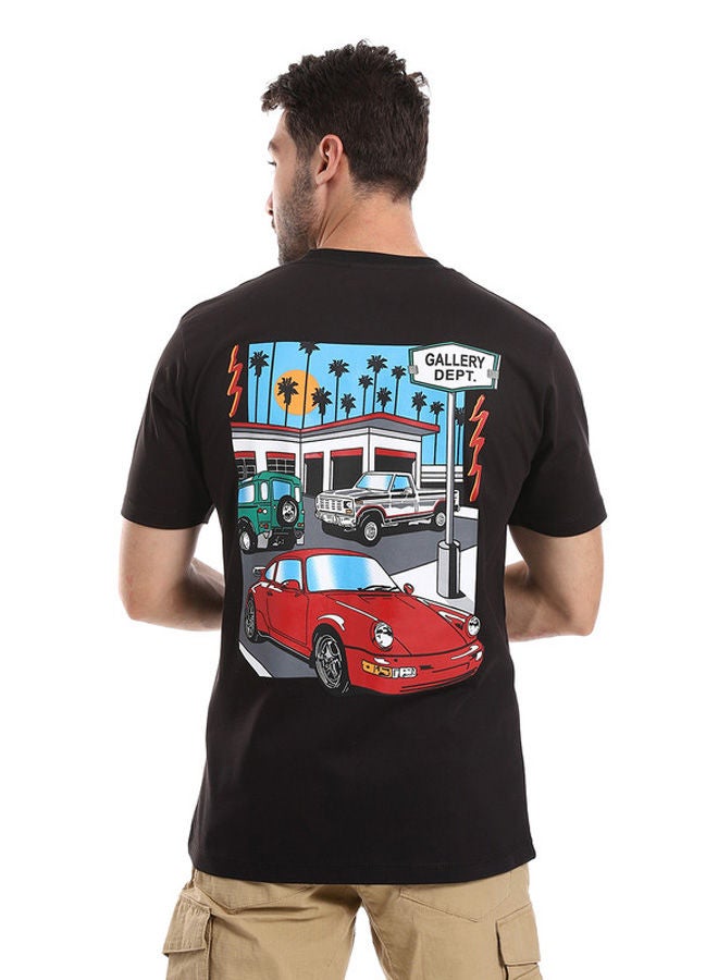 WHITE RABBIT Gallery Dept Printed Front & Back Black Tee  - Image 3